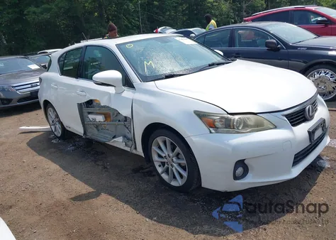 2012 Lexus Ct 200H Premium из США, поврежденный, VIN JTHKD5BH9C2054336